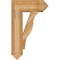 Ekena Millwork Funston Arts & Crafts Rough Sawn Bracket, Western Red Cedar, 6"W x 20"D x 32"H BKT06X20X32FST03RWR - alternate 3